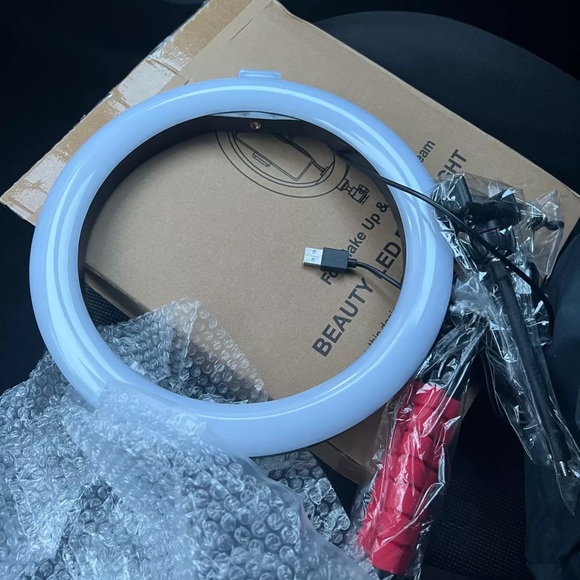 12”LED Selfie Ring Studio Light w/ Wireless Remote Shutter Us Stock - Picture 5 of 6